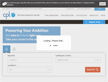 Tablet Screenshot of cpljobs.com